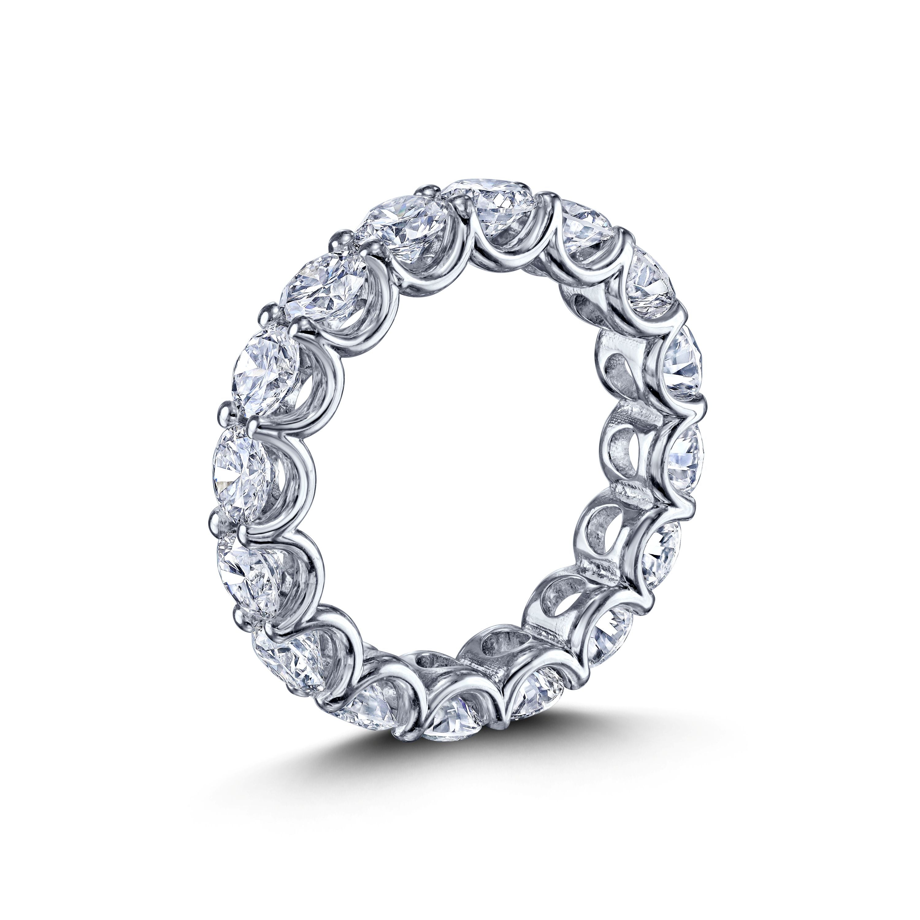 4.0 CT Round Brilliant Diamond Eternity Band