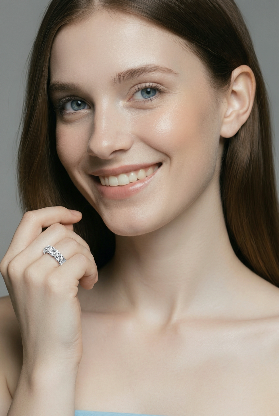 4.0 CT Round Brilliant Diamond Eternity Band